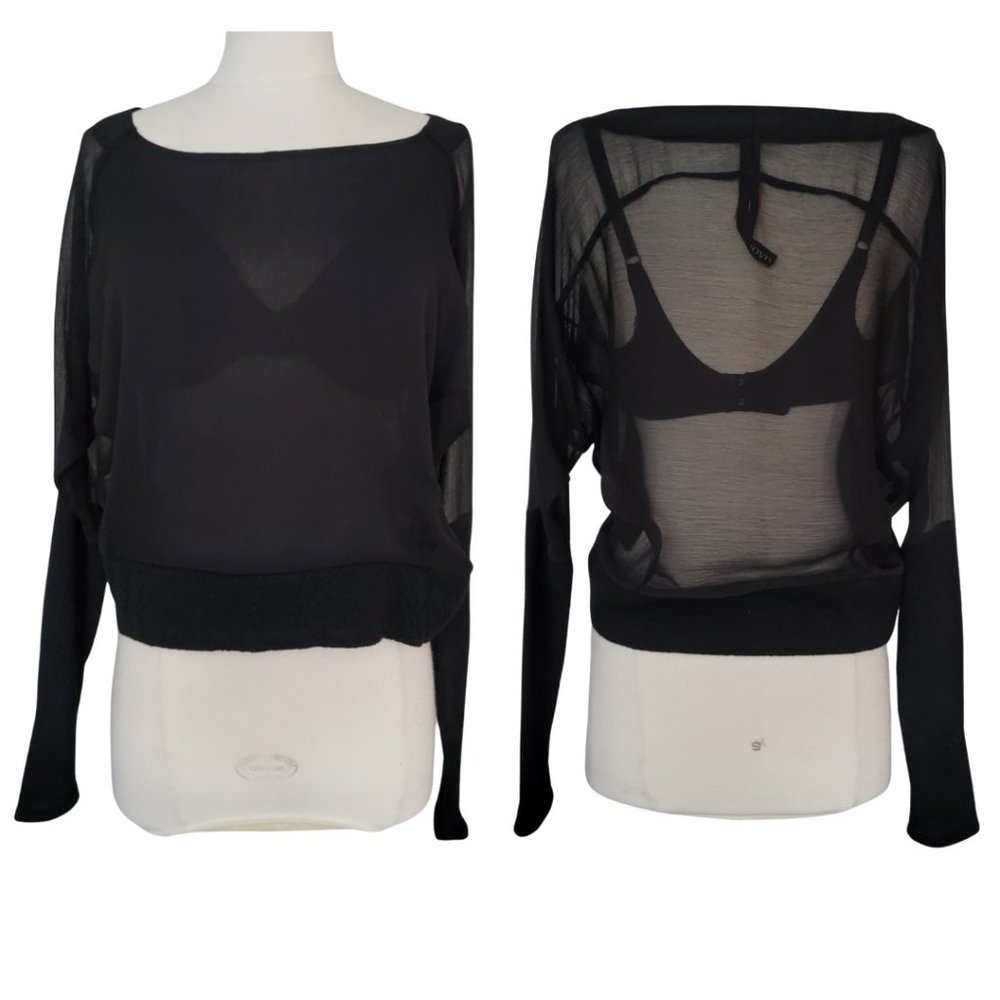 IMPROVD Sheer Dolman Sleeve Top